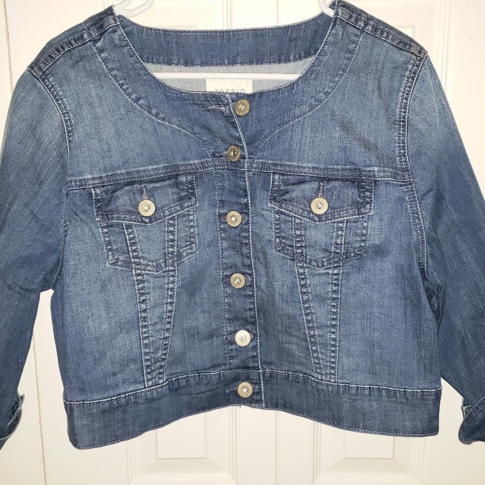 Torrid Size 1 Cropped Jean Jacket NWT
